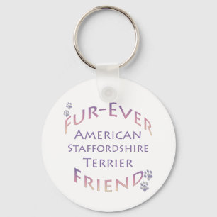 American Staffordshire Terrier Furever Key Ring