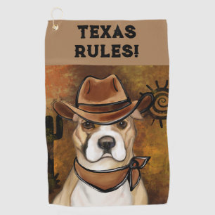 AMERICAN STAFFORDSHIRE TERRIER GOLF TOWEL