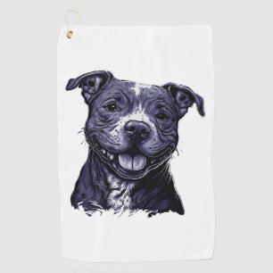 American Staffordshire Terrier    Golf Towel
