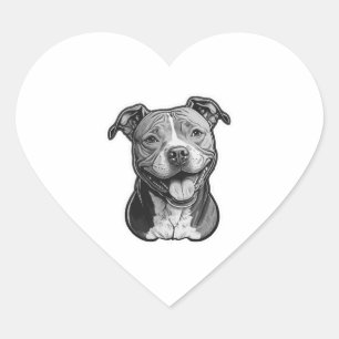 American Staffordshire Terrier Heart Sticker