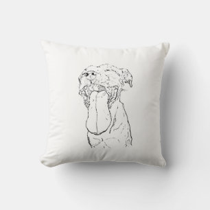 American Staffordshire Terrier Illustration Cushion