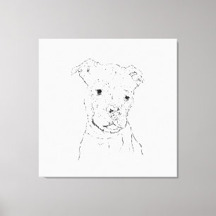 American Staffordshire Terrier Ink Wall Art
