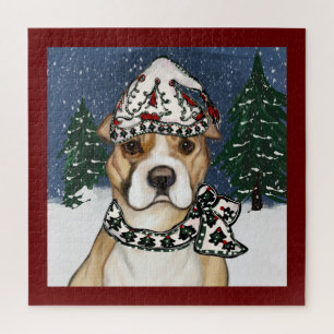 AMERICAN STAFFORDSHIRE TERRIER     JIGSAW PUZZLE