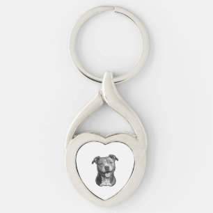 American Staffordshire Terrier Key Ring