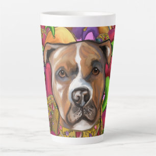 AMERICAN STAFFORDSHIRE TERRIER  LATTE MUG