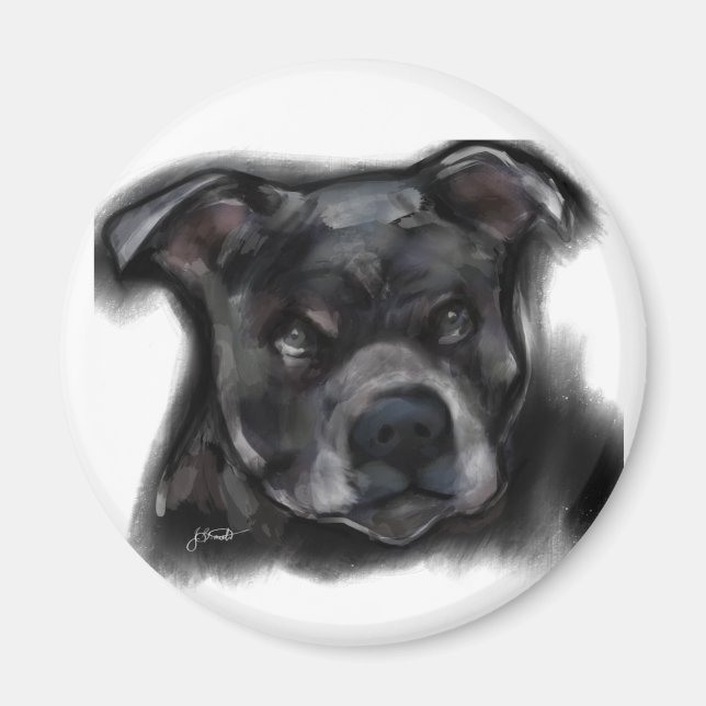 American Staffordshire Terrier Magnet (Front)