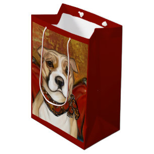 AMERICAN STAFFORDSHIRE TERRIER MEDIUM GIFT BAG