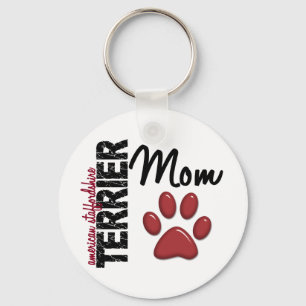 American Staffordshire Terrier Mum 2 Key Ring