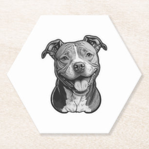 American Staffordshire Terrier Paper Coaster