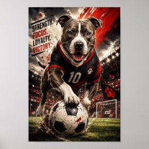 American Staffordshire Terrier Power Play Poster