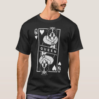 American Staffordshire Terrier Queen Of Hearts Dog T-Shirt