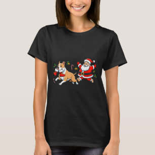 American Staffordshire Terrier Santa Claus Boots C T-Shirt