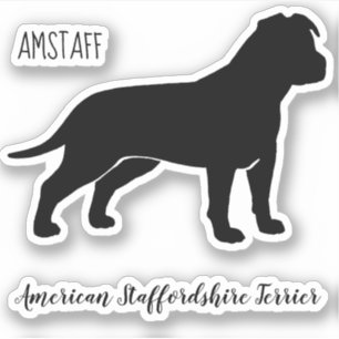 American Staffordshire Terrier Silhouette AmStaff