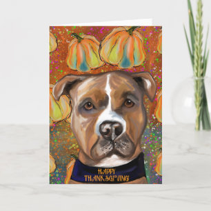 AMERICAN STAFFORDSHIRE TERRIER THANK YOU CARD