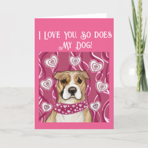 AMERICAN STAFFORDSHIRE TERRIER THANK YOU CARD