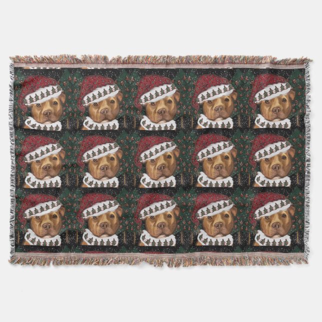 American Staffordshire Terrier  Throw Blanket (Front)