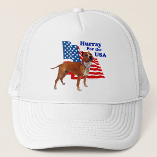 American Staffordshire Terrier USA Trucker Hat