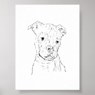 American Staffordshire Terrier Wall Art Decor