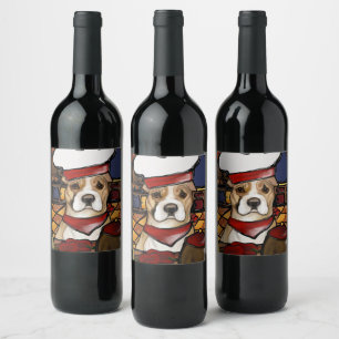 AMERICAN STAFFORDSHIRE TERRIER         WINE LABEL
