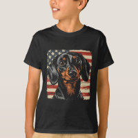 American Star Stripes 4th Of July Dachshund Dog