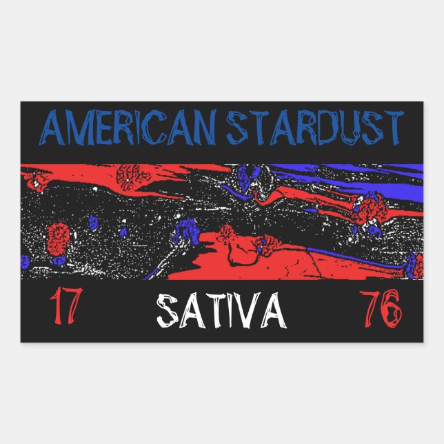 AMERICAN STARDUST SATIVA RECTANGULAR STICKER (Front)
