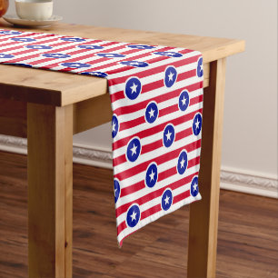 American Star's And Stripes Short Table Runner