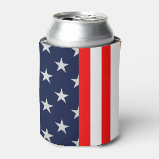 American Stars & Stripes USA Custom Can Cooler