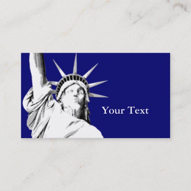 American Statue of Liberty Business Card (Front)