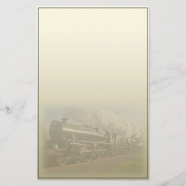 American Steam Engine Railroad Stationery (Front)
