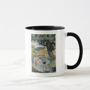 American Steel & Wire Co Fence Pond and Kids Mug