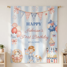 American Stripes Boy Birthday Party