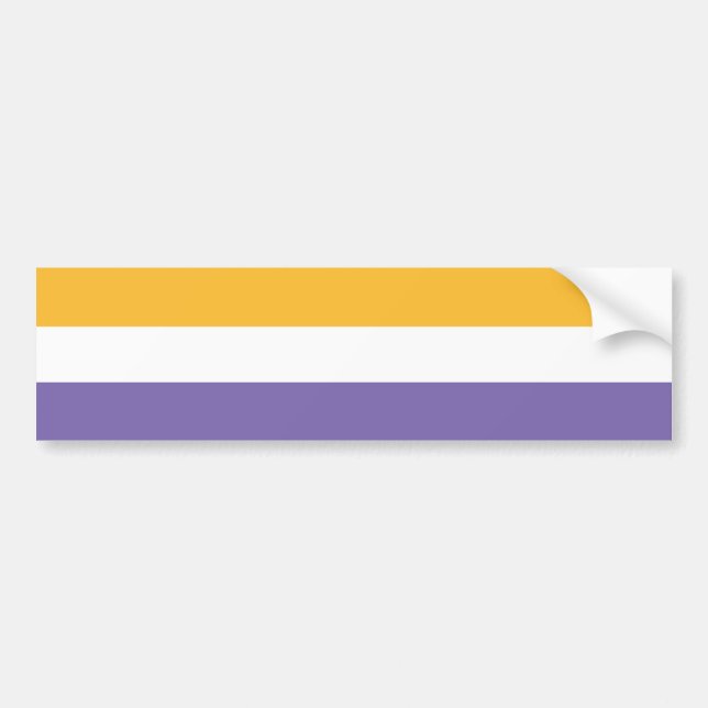 American Suffrage Flag 19th Amendment Bumper Sticker (Front)