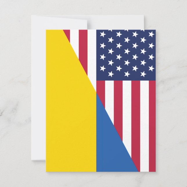 American support toward Ukraine Sherpa Blanket Invitation (Front)