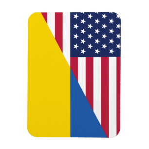American support towards Ukraine Sherpa Blanket Magnet