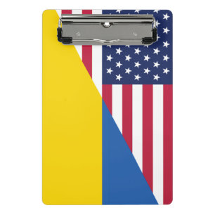 American support towards Ukraine Sherpa Blanket Mini Clipboard