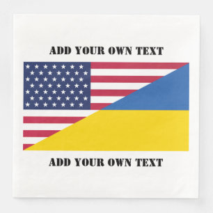 American support towards Ukraine Throw Pillow Napkin