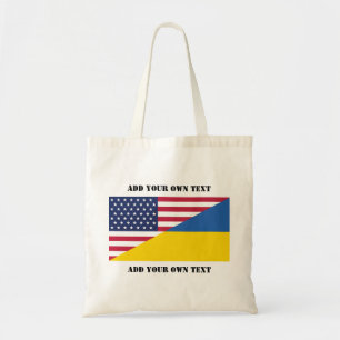 American support towards Ukraine Throw Pillow Tote Bag