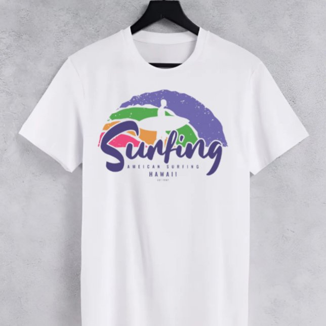 American Surfing Hawaii T-shirt  (Creator Uploaded)