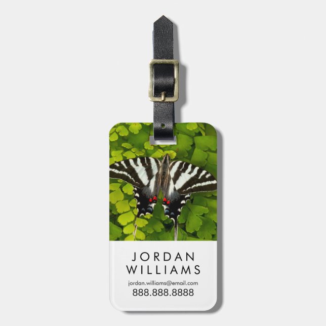 American Swallowtail Butterfly Luggage Tag (Front Vertical)