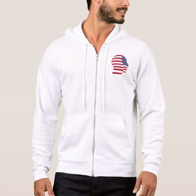 American - T-Shirt Hoodie (Front)