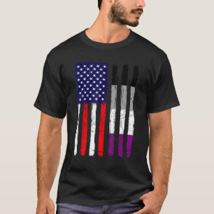 American The Flag For The Asexual Community Flag L T-Shirt