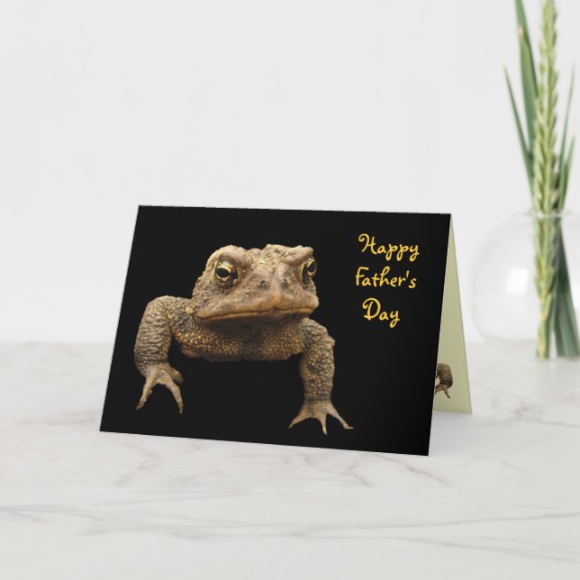 American Toad Fathers Day Card (Front)