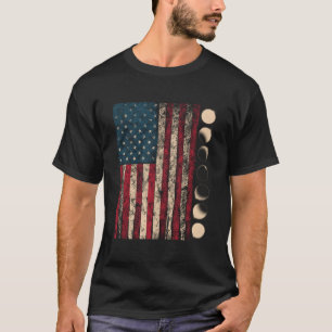 American Total Solar Eclipse Totality Phases Astro T-Shirt