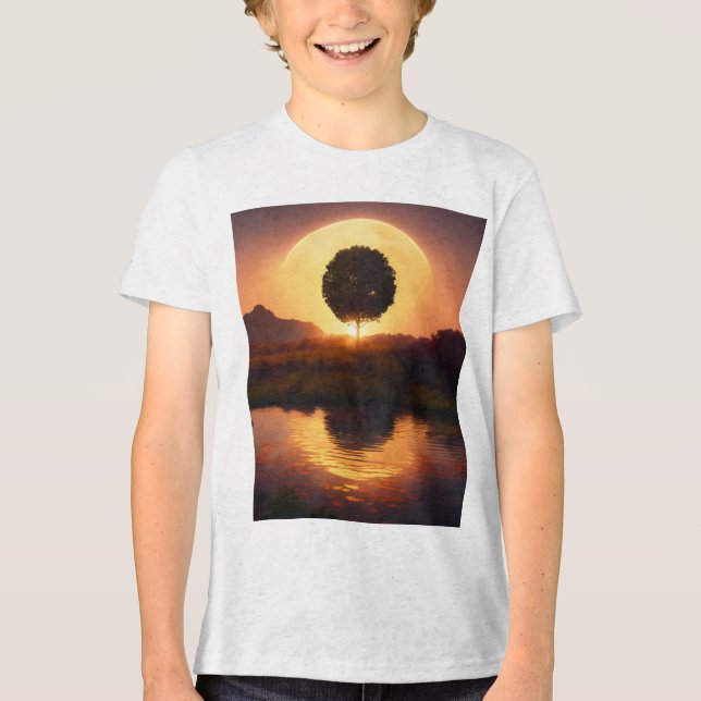 American Traditional Tattoo Design T-Shirt – Bold, Tri-Blend Shirt (Front)