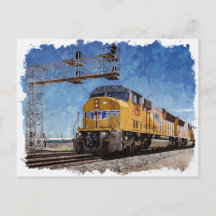 American Train Postcard