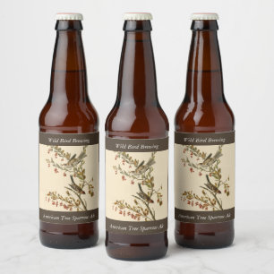 American Tree Sparrow, Audubon's Birds of America Beer Bottle Label