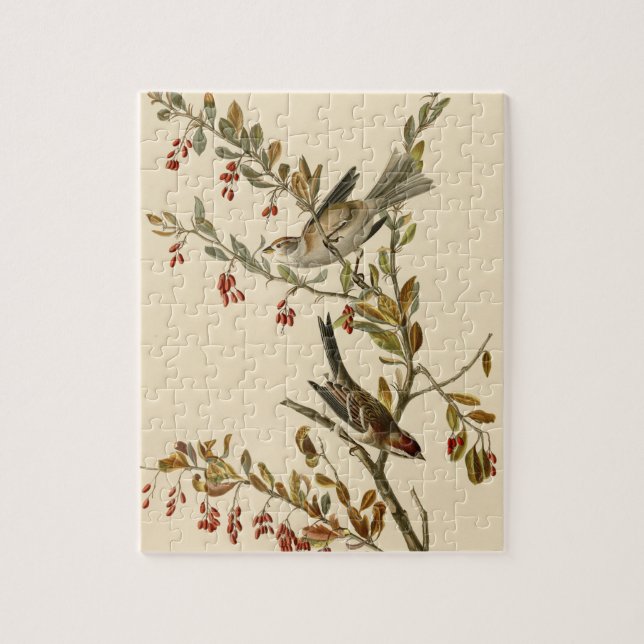 American Tree Sparrow, Audubon's Birds of America Jigsaw Puzzle (Vertical)