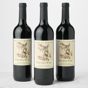 American Tree Sparrow, Audubon's Birds of America Wine Label