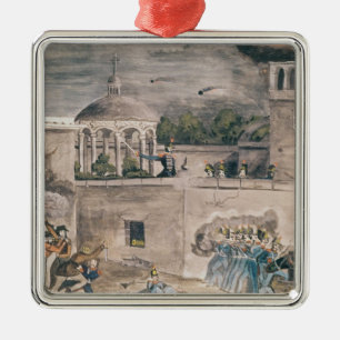 American troops under General Doniphan Metal Tree Decoration