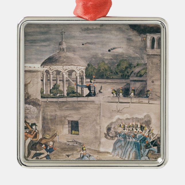 American troops under General Doniphan Metal Tree Decoration (Front)